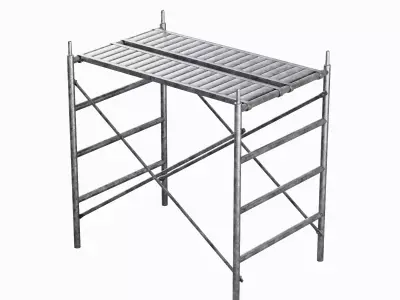 Metal Scaffolding Construction 06 Low-poly 3D model