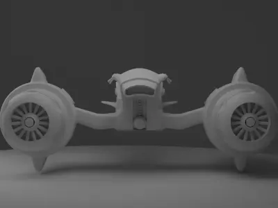 moto futurista  Free 3D model