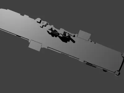 US Iwo Jima Class Amphibious Assault Warship 3D print model