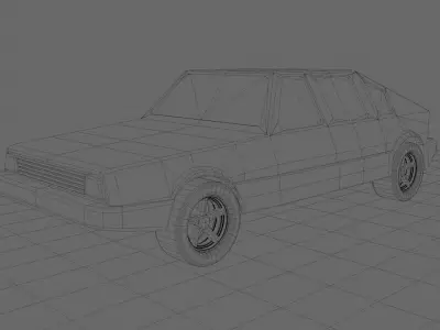 5 Cars  3D model