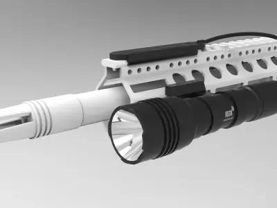 Streamlight ProTac HL-X Low-poly 3D model
