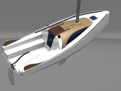 850 sailing yacht Free 3D model