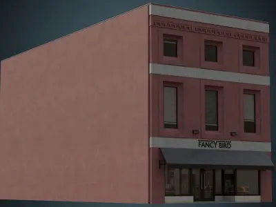 Building 27 Low-poly 3D model