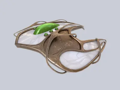 Alien spacecraft Low-poly 3D model from CGTrader