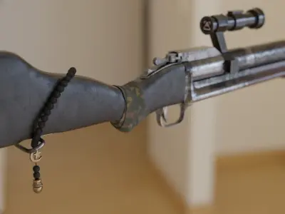 M79 GRENADE LAUNCHER REALISTIC PBR 3D model