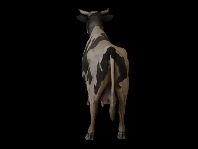 Low  Poly Cow 3D  Model  Low-poly 3D model