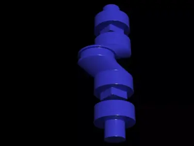 Modular Hobby Crankshaft - Concept 3D print model