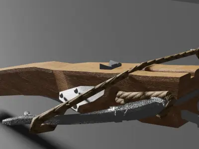 Crossbow v1 Low-poly 3D model