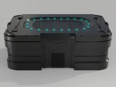Sci-Fi Crate  Low-poly 3D model buy