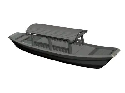 Wooden Boat 3D print model