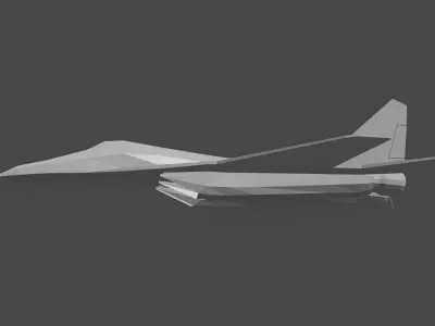 Lowpoly Mig-29 Fighter Free 3D model