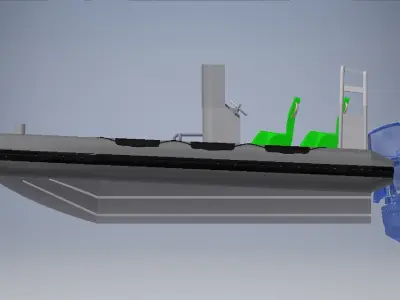 Boat Assembly 3d model 3D model