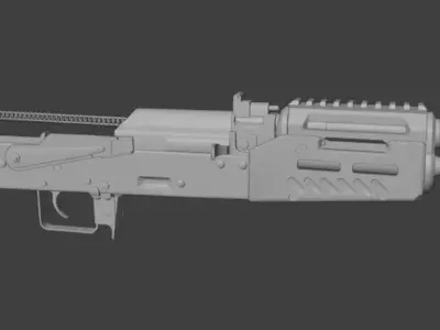 X Gun Tactical Handguard Low-poly 3D model