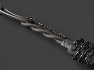 Modifiable Strike Weapon 04 Low-poly 3D model