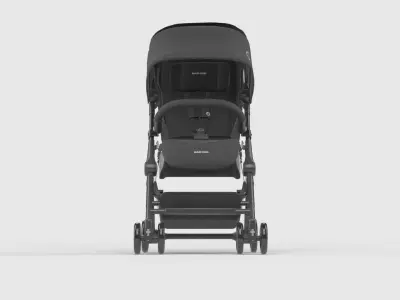 Baby stroller 3D model 3D model 8