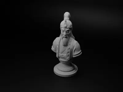 Korean Hwarang Bust Chess 3D print model order