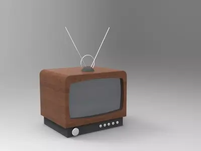 Toon Vintage TV 3D model