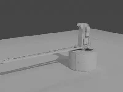 RMS Titanic  Well Deck Cargo Crane free blend download Free 3D model