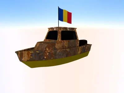 Romania Fishing Boat 3D model