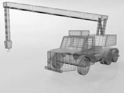 Crane 01 3D model