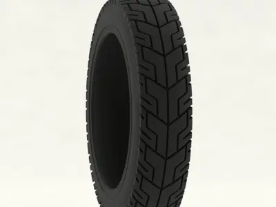 Motorcycle tire 3D model
