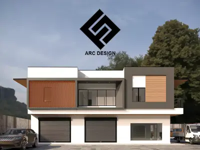 2 STOREY MIXED COMMERCIAL 3D model
