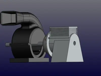 Blower assembly  Free 3D model