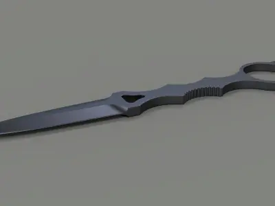 Dagger 3 knife 3D model