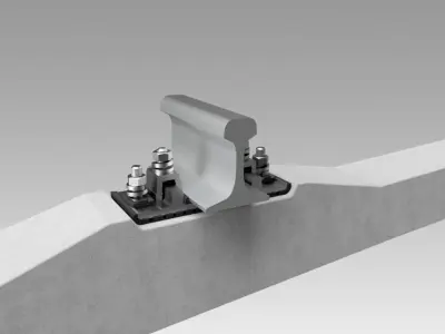 Rail fastening KB-65 3D model