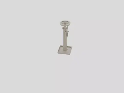 Industrial Factory Drum Pump Stand for 3D print 3D model