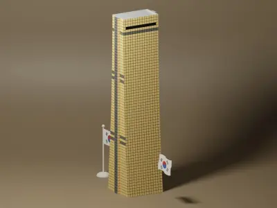 63 Building Seoul Korea 3D model