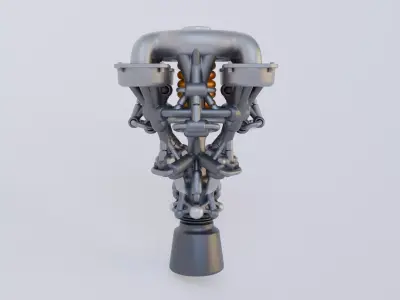 Scifi Electron Propulsion Engine Concept 3D model