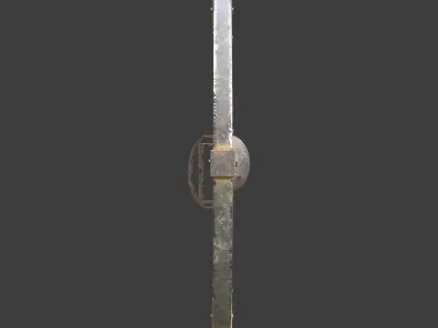 Shield metal bar 3D model