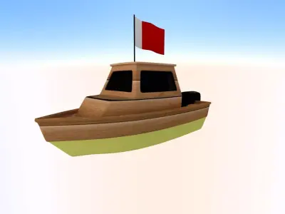 Ajman Fishing Boat 3D model