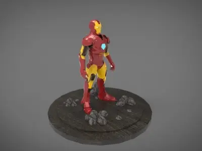 iron man 3D print model