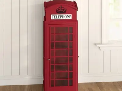 Display Cabinet London Telephone 3D model