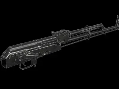 AKM - Receiver Low-poly 3D model