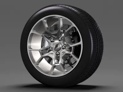 Dodge Challenger GT AWD 2017 wheel 3D model