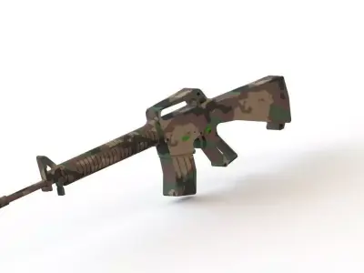 M16a2 military rifle Free 3D model