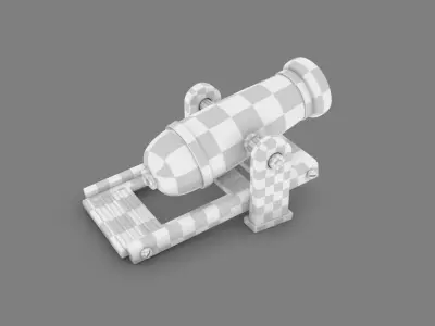 Non-realistic Cannon 3D model