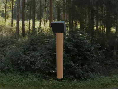 simple hammer Free 3D model purchase