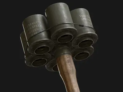 M24 Grenade Bundle Low-poly 3D model