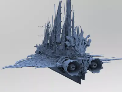 Dragon Queens Airship  3D model