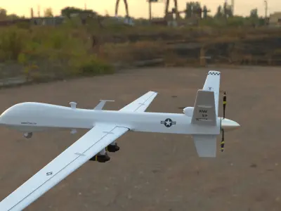Drone unmanned aerial vehicle 3D model by holy360