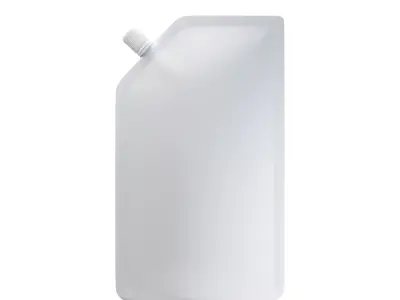 Smooth Beveled Packaging Bag with Lid 3D Model 3D model