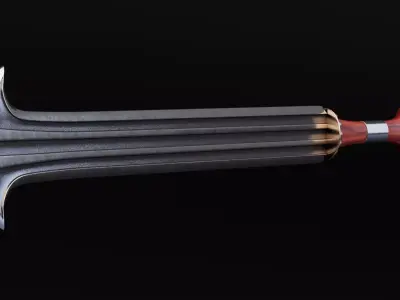 Fantasy Short Sword Low-poly 3D model