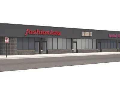 Retail-077 Retail Store 3D model
