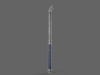 PBR Pipe Weapon V1c Low-poly 3D model