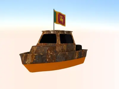 Sri Lanka Fishing Boat 3D model