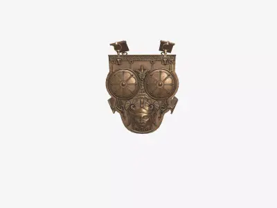 Ancient Armor KsourEsSadCuirass 3D Model Game Ready PBR Low Poly Low-poly 3D model